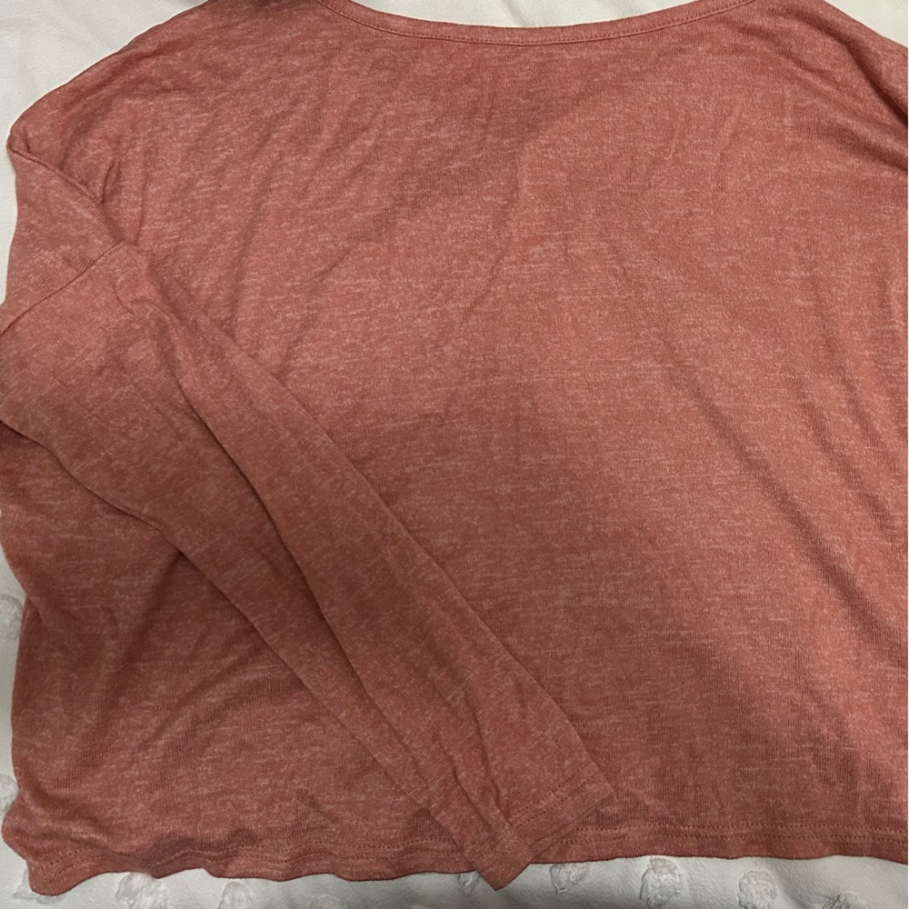 Roxy long sleeve orange shirt